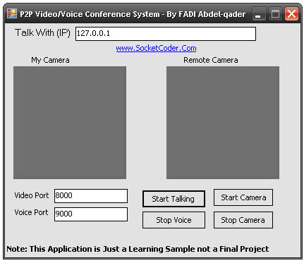 P2P Voice/Video Conferencing Example