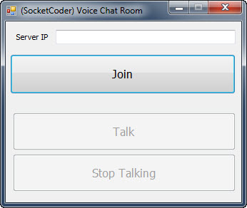 Client/Server Voice Chat Sample
