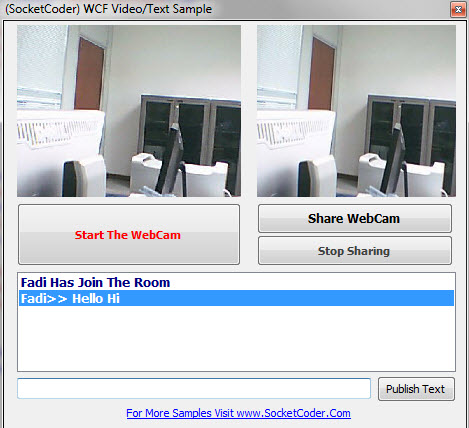WCF Video/Text Chatting Sample