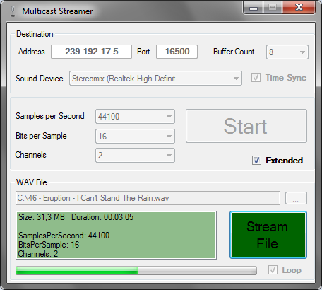 Sending/Receiving Audio With (RTP)