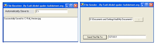 File Transfer Using FileStream Class