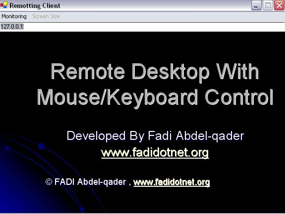 Remote Desktop With Keyboard/Mouse Features