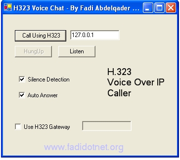 H.323 Voice Chat Example